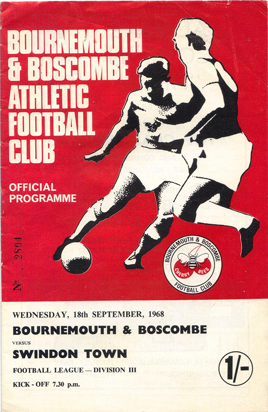 <b>Wednesday, September 18, 1968</b><br />vs. Bournemouth and Boscombe Athletic (Away)